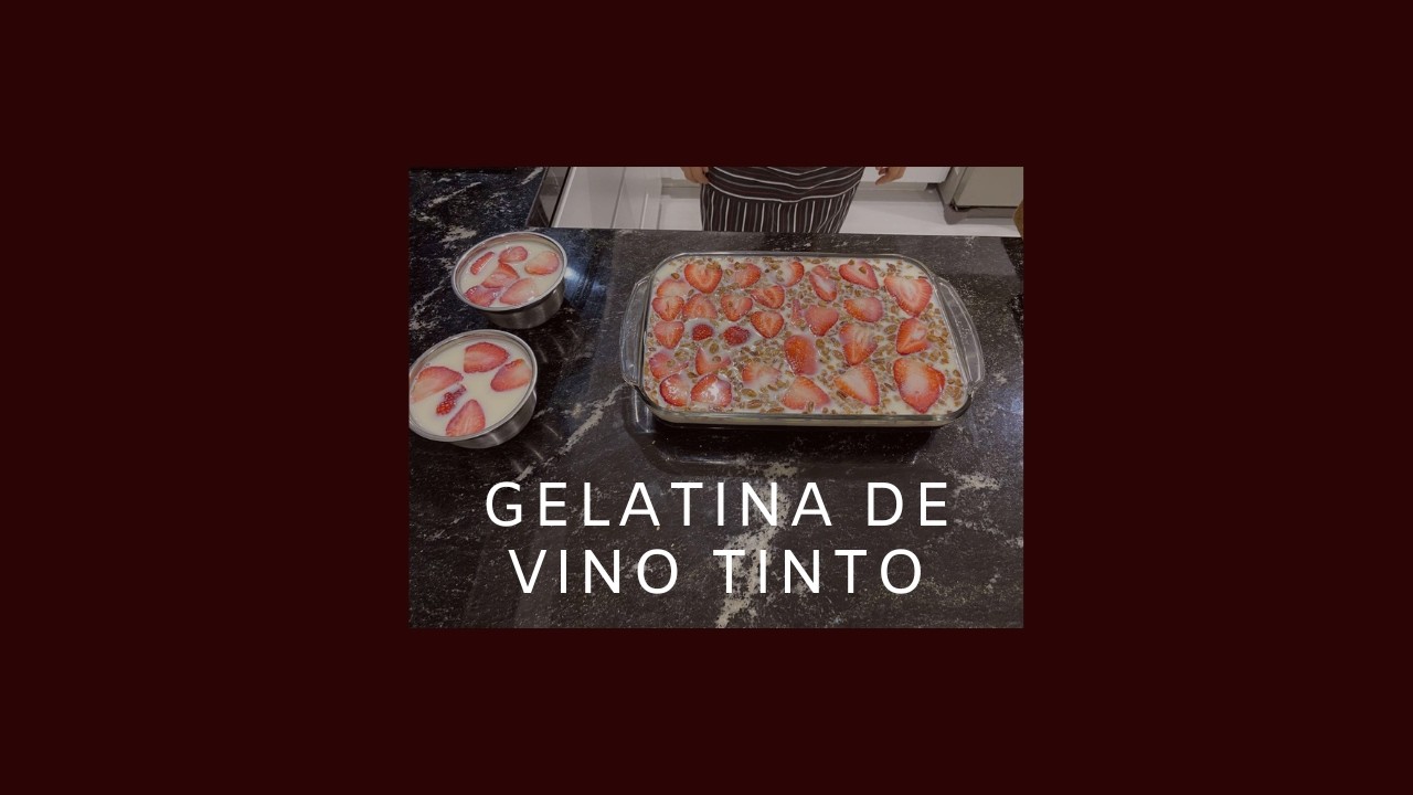 Gelatina de vino tinto