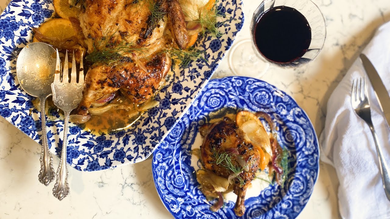 Roast Chicken with Orange and Fennel
