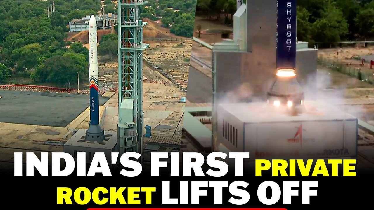 LIVE Vikram-1, India's first private orbital-class rocket, lifts off |Sriharikota |Skyroot Aerospace