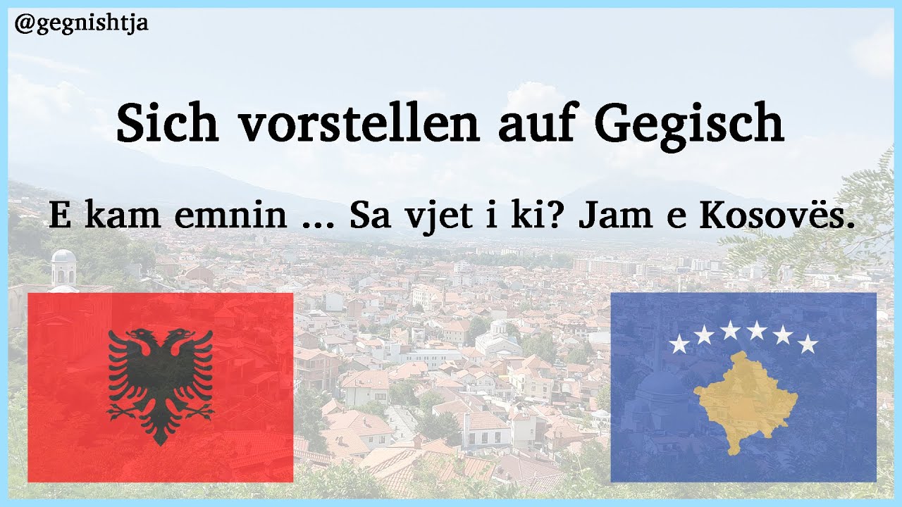 Sich vorstellen auf Albanisch | Kuqi-Institut