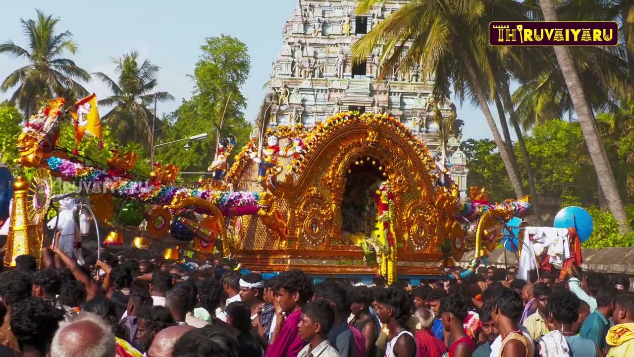 திருவையாறு ஸ்ரீ ஐயாறப்பர் ஆலய சித்திரை பெருவிழா சப்தஸ்தானம் திருப்பழனம் வந்தடைந்தல் | Thiruvaiyaru