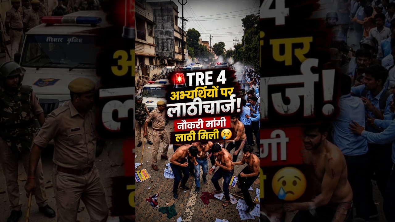 🚨 BPSC TRE 4 Protest Latest News | Patna में छात्रों पर लाठीचार्ज Viral Video 😢