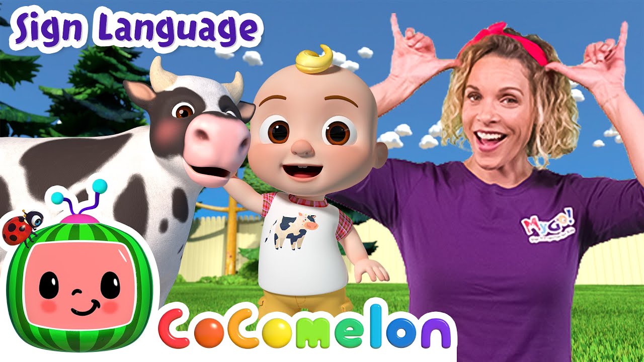 Old MacDonald | CoComelon with ASL | 🖐️ Sign Language for Babies 🖐️