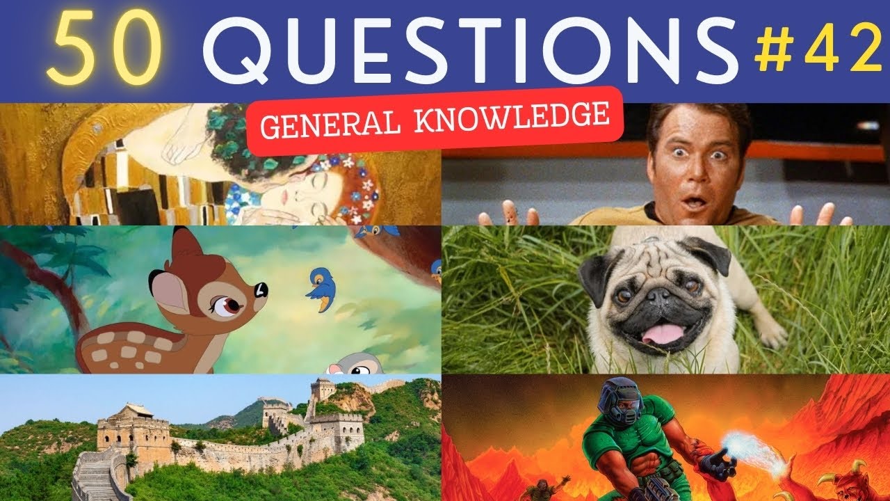 The General Knowledge Quiz #42 ¦ 50 Trivia Questions - Pub Quiz