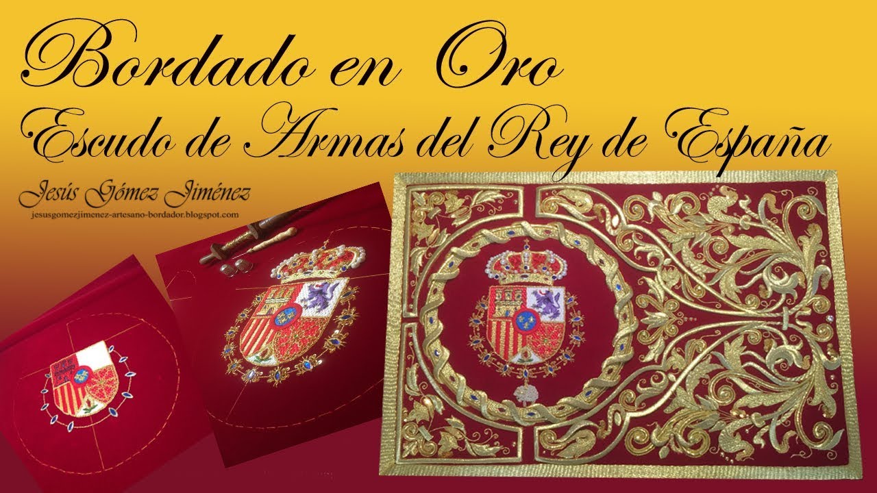 Bordado en Oro - Escudo de Armas del Rey de España