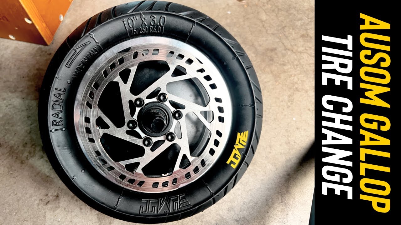 Flat tire? Ausom Gallop Tire Change - PMT Tire Upgrade