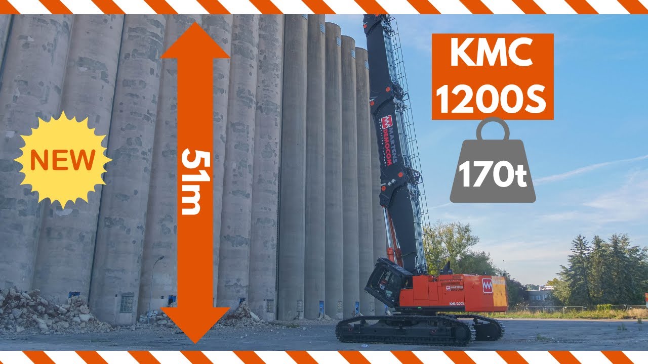 Brand new KMC 1200S from Martens Democom on its first demolition site in Luxembourg