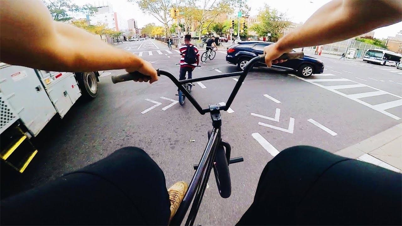 TAKING OVER THE STREETS ON BIKES (BMX IN THE HOOD)
