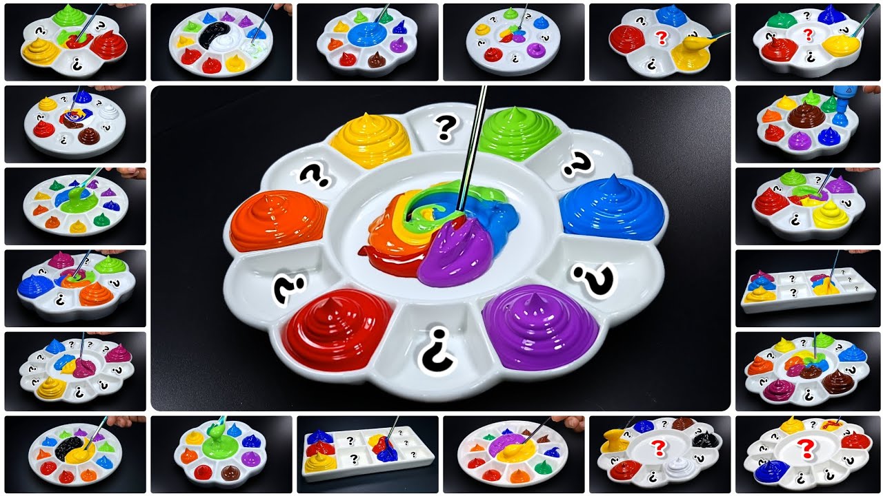 Over 2 Hours of Satisfying Rainbow Color Mixing | Art Tenka