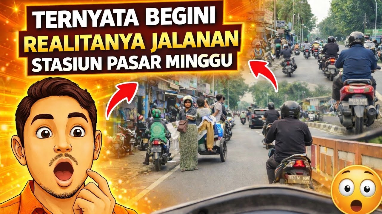 Realita perjalanan daerah stasiun pasar minggu