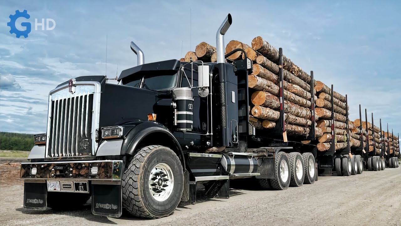 САМЫЕ УДИВИТЕЛЬНЫЕ АВТОМОБИЛИ KENWORTH, КОТОРЫЕ ВАМ НУЖНО УВИДЕТЬ 2 ▶ Парк лесовозов