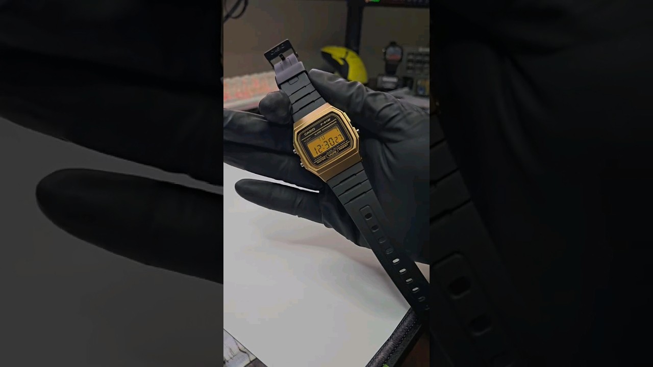 Casio F91W mod to give it more of a GOLD look. #Casio #casiof91w #gold #vintage #timerelevantwatches