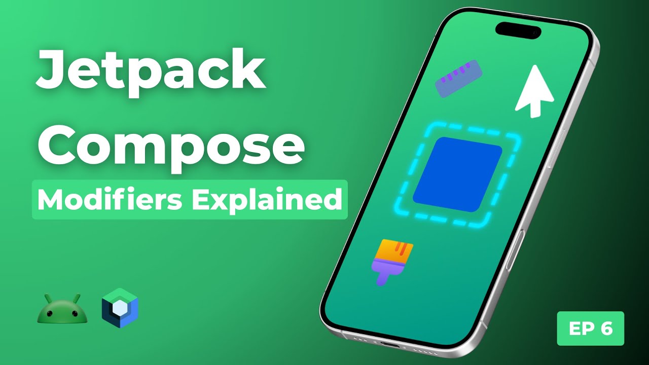 Modifiers in Jetpack Compose Explained | Padding, Background, Shape & Clickable (EP 6)