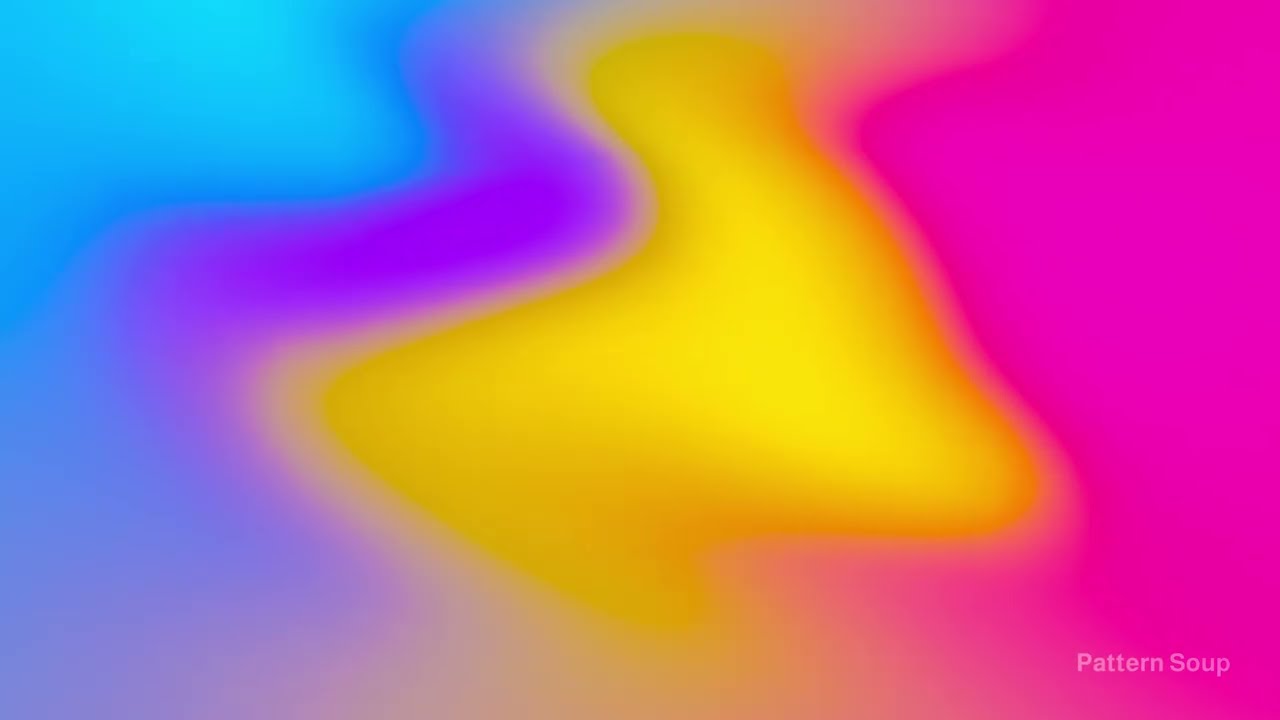 Pink Yellow Blue Gradient Animation | 4k Smooth Ambient Visuals