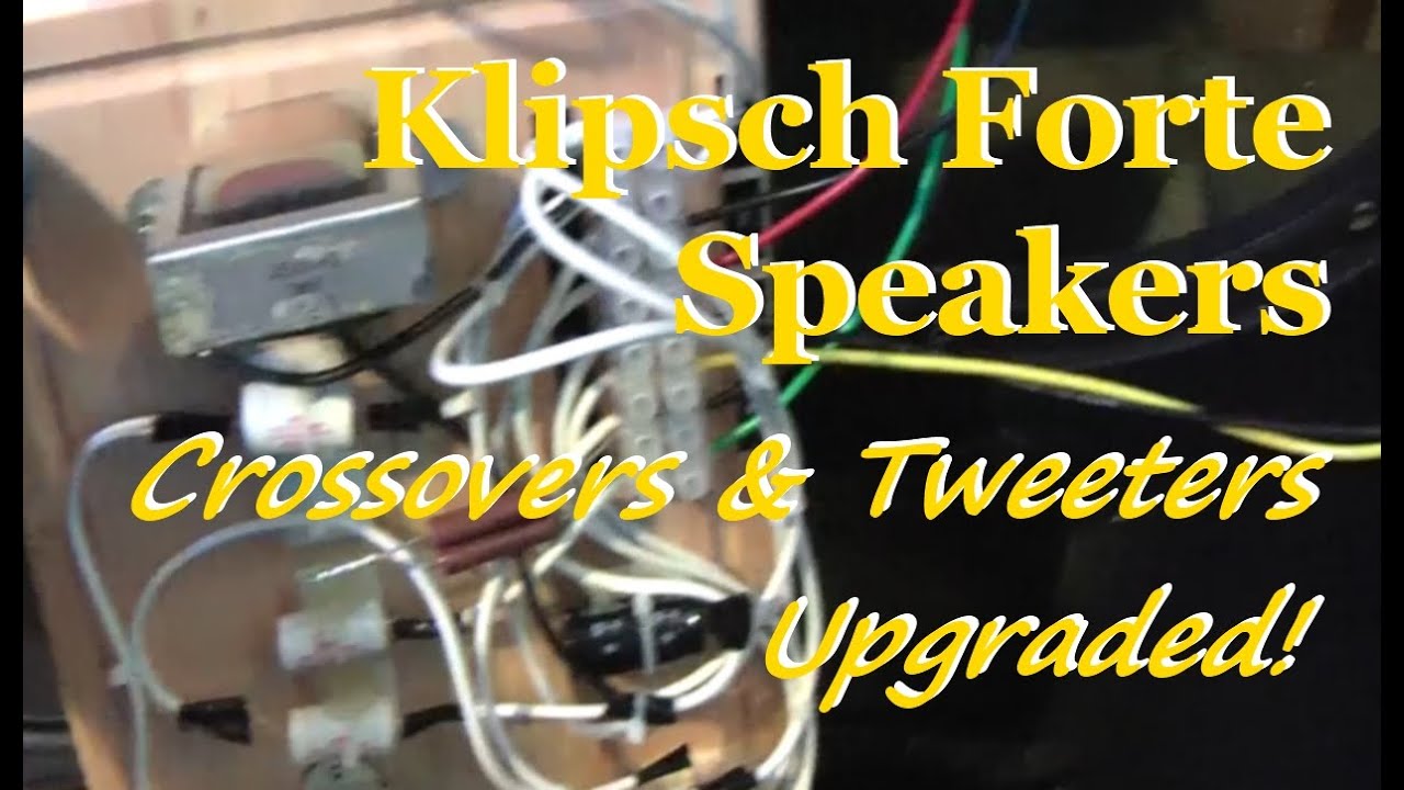 Replacing Crossovers in Klipsch Forte I Speakers using Bob Crites Specifications!