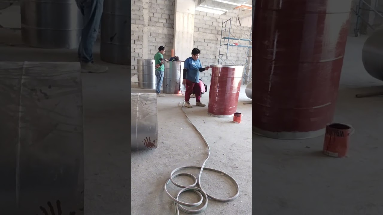 Assemble round duct exhaust...