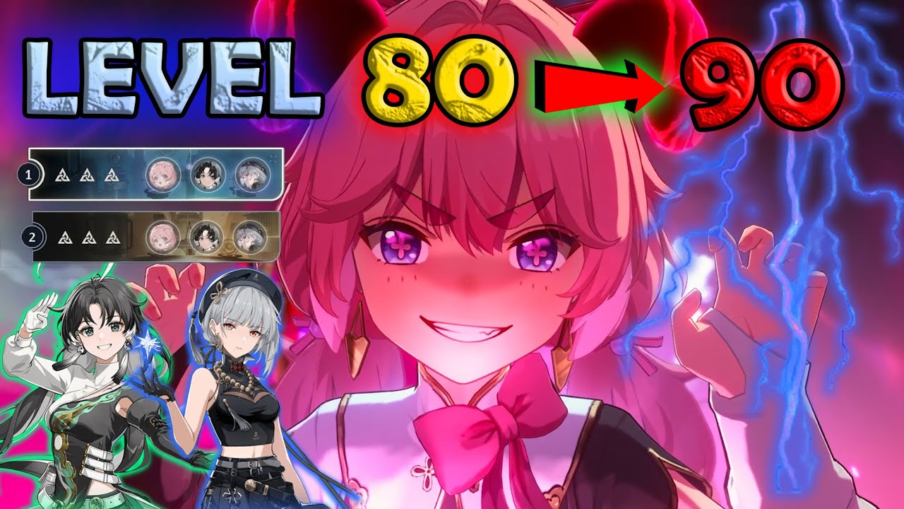 LEVEL 80 VS LEVEL 90 ENCORE S0R1 DAMAGE COMPARISON | F2P WUTHERING WAVES
