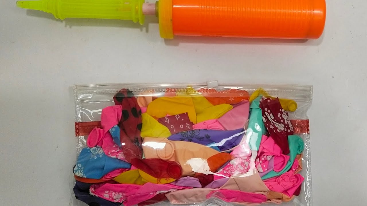 🛍️ Bag of Rainbow BALLOONS 🌈 | Blow and Pop Satisfying ASMR 🎈