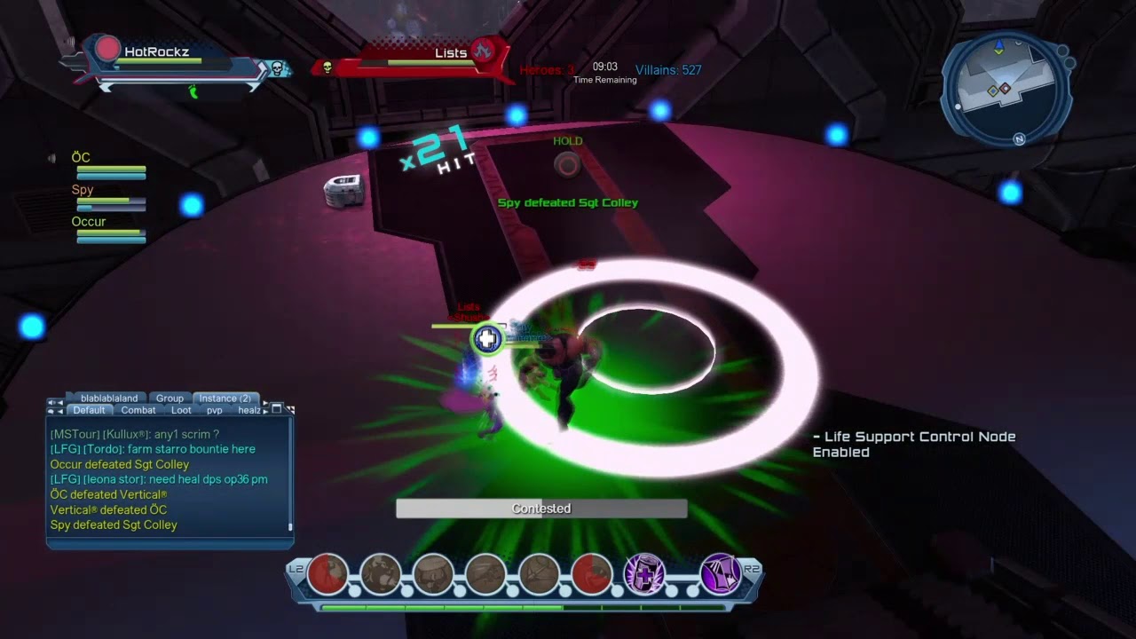 DCUO LEGENDS PVP 4V4 STARLABS CAPTURE AND HOLD (NODES) MATCH