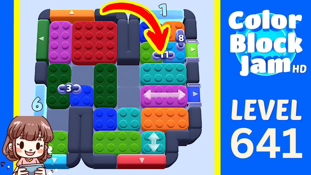 Color Block Jam Level 641 Solution Walkthrough