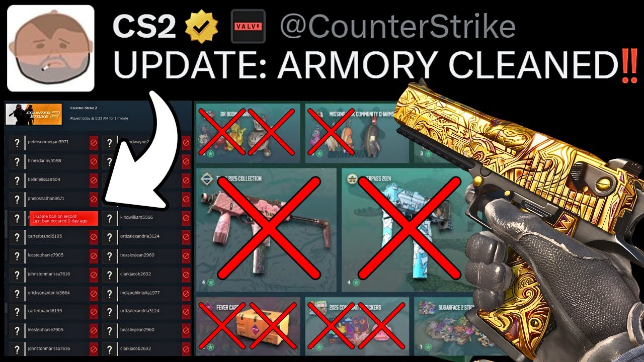 Valve's HUGE ARMORY BAN before CS2's Season 4... (NEW Collections)