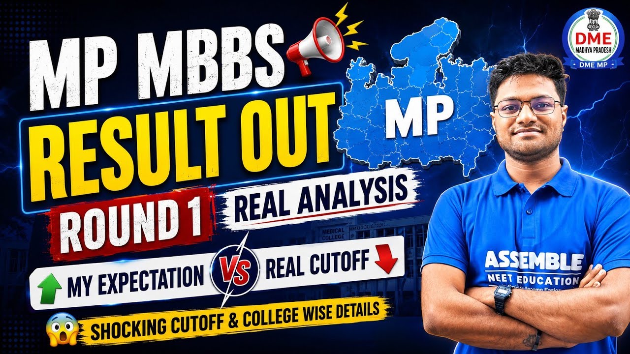 MP NEET UG 2026 Round 1 RESULT vs Our Prediction | Kitna Sahi Nikla? Full Analysis