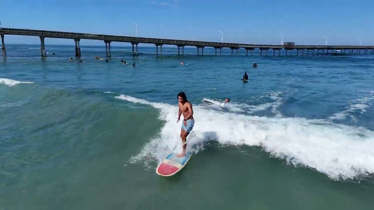 9/06/24 Ocean Beach San Diego Complete Raw Unedited Drone Surfing Footage
