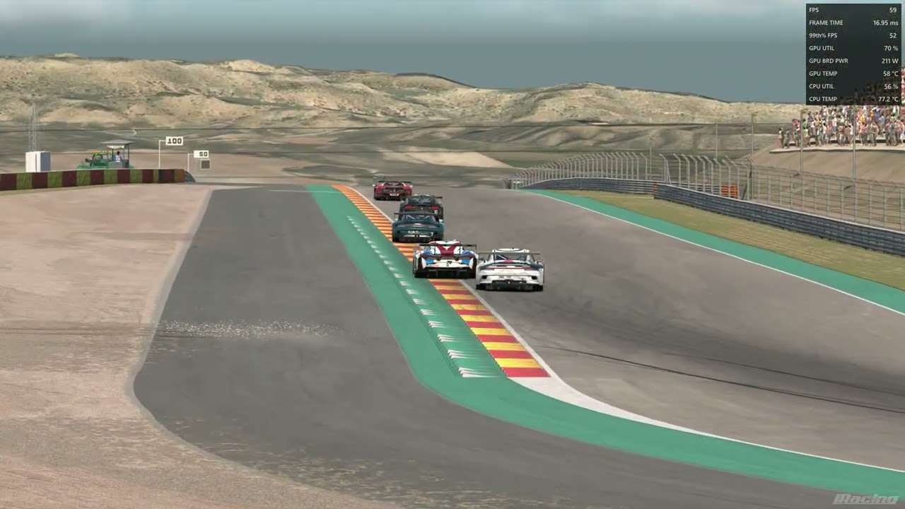 Iracing Porsche GT3 R  P5 Aragon