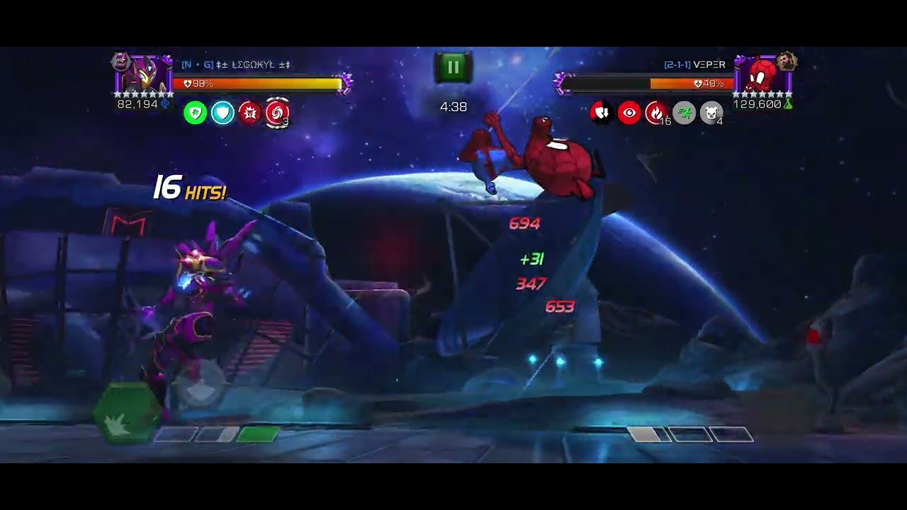 Spider-Ham node 4 with IronHeart - MCOC AW