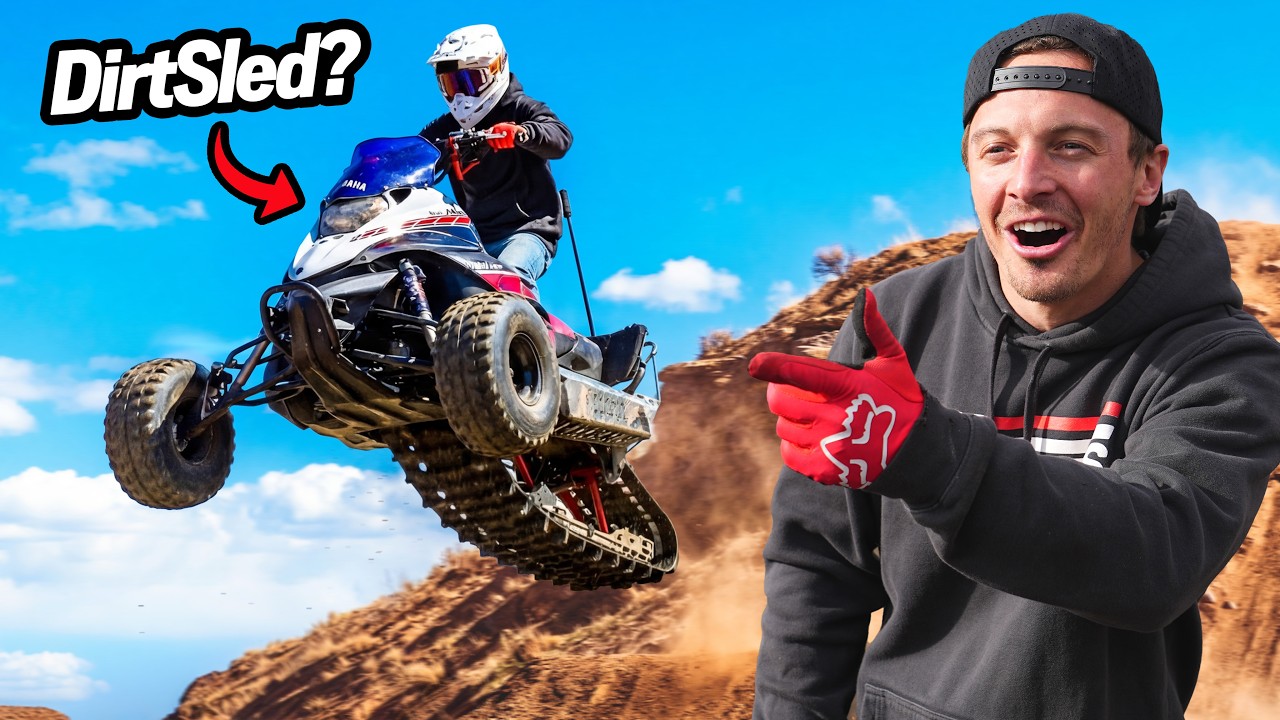 We Put Dirt Tires On Our Snowmobile