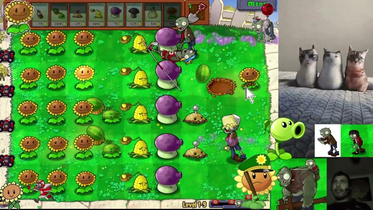 Plants vs. Zombies 1-9 – Epic Defense with L & P