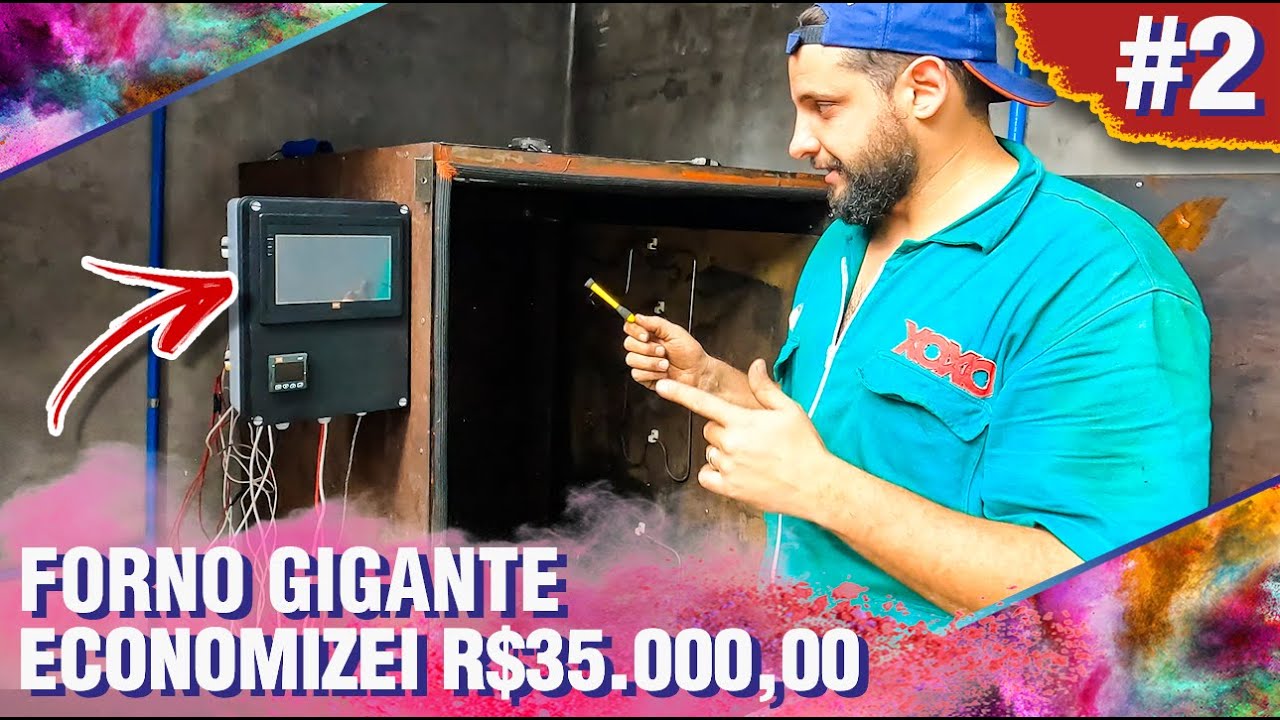 FORNO ELÉTRICO CASEIRO PARA PINTURA A PÓ PROFISSIONAL  - PARTE 2 - DIY - Pintura eletrostática