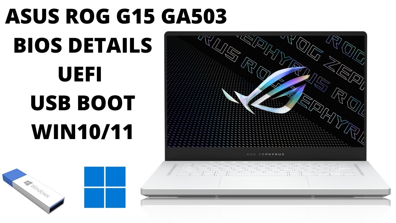 Как войти в BIOS и включить загрузку UEFI USB на Asus ROG Zephyrus G15 GA503