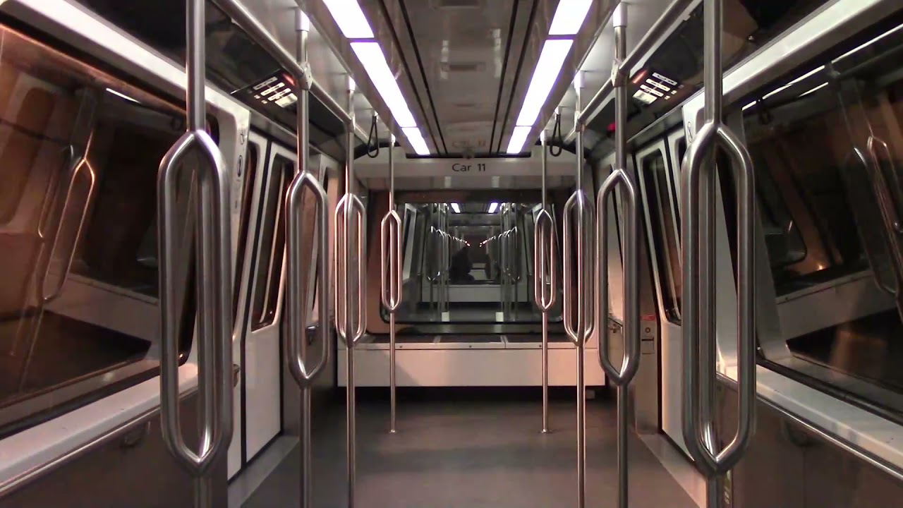 DEN Airport Train | Concourse A - Concourse C | facing backwards