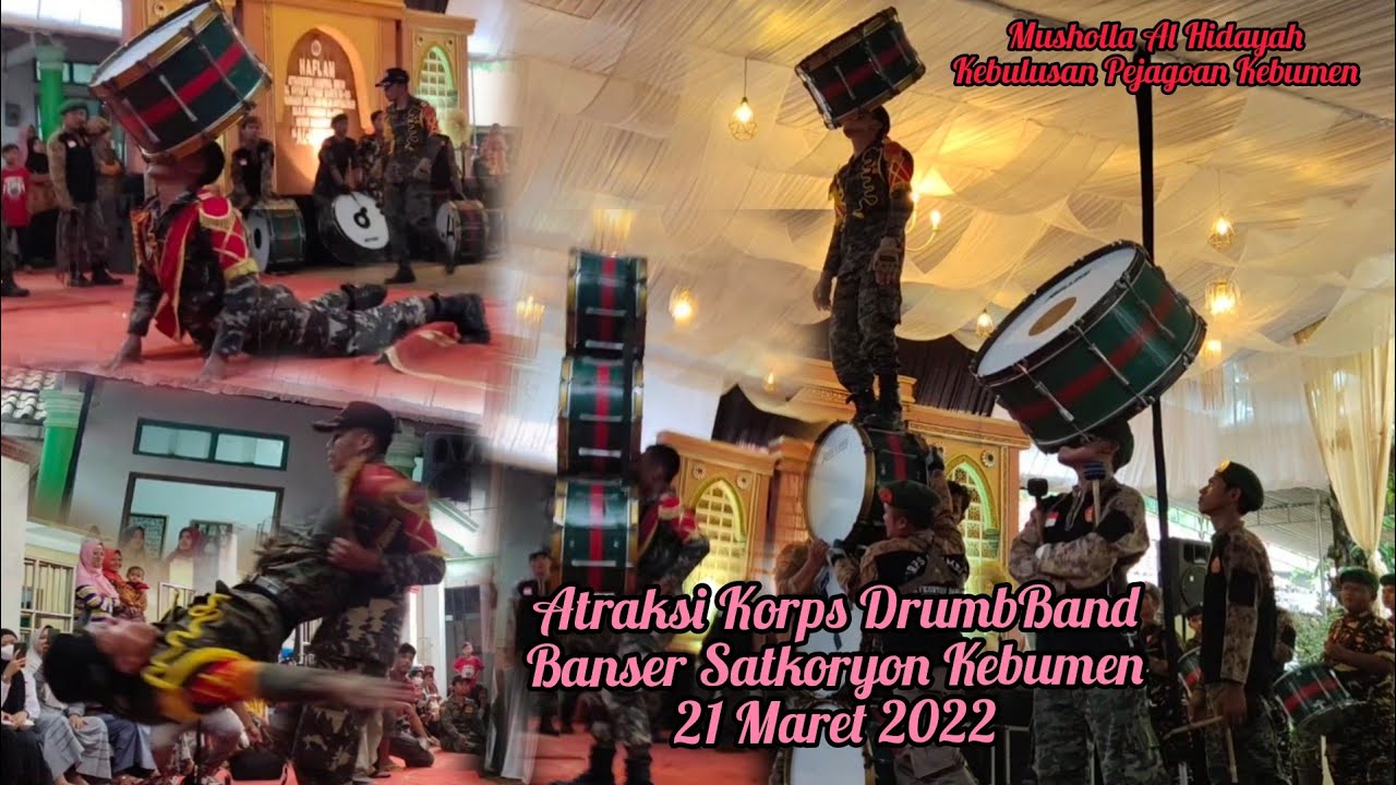 Drumband Kebumen Atraksi Korps Drumband Banser Satkoryon Kebumen , Musholla Al Hidayah Kebulusan