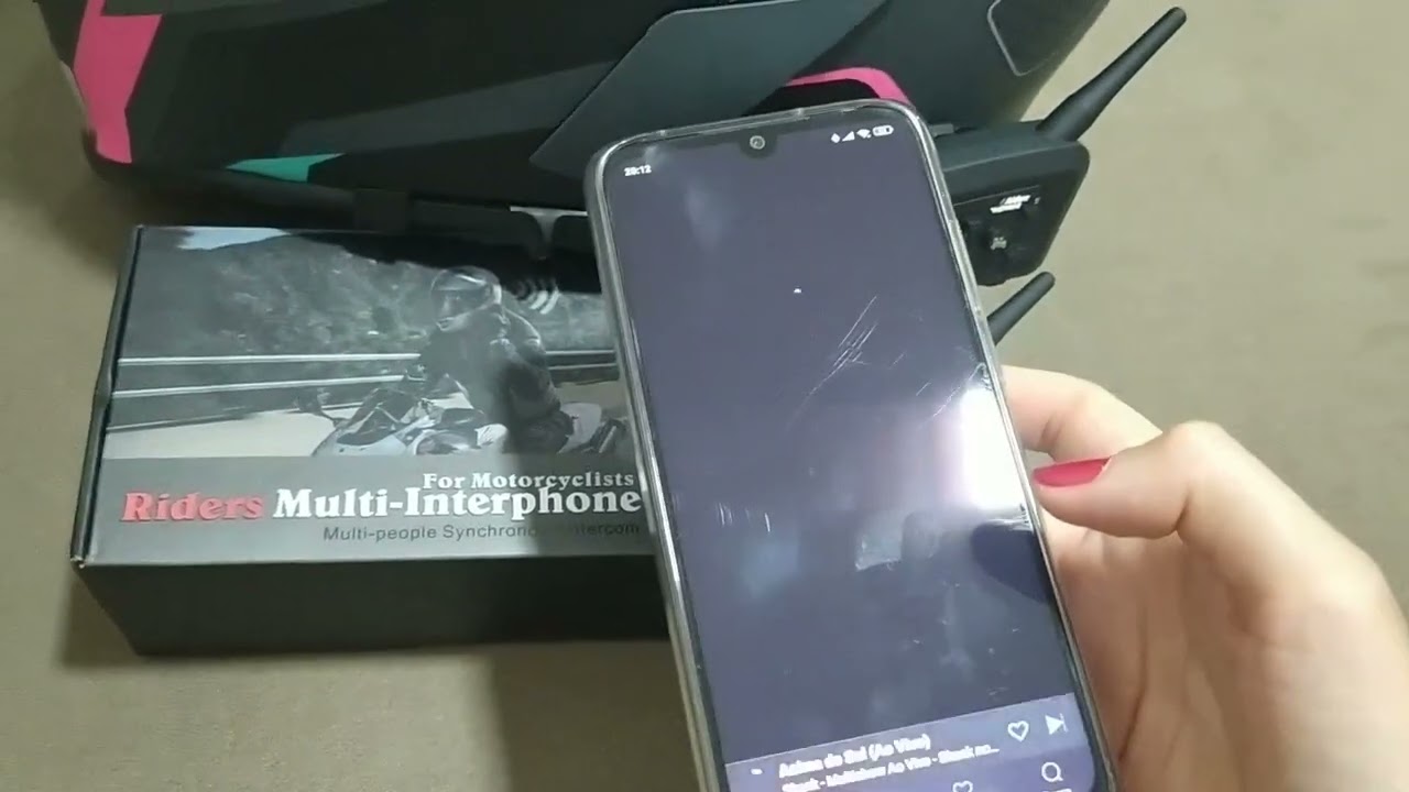 Como parear o intercomunicador V6 com o celular