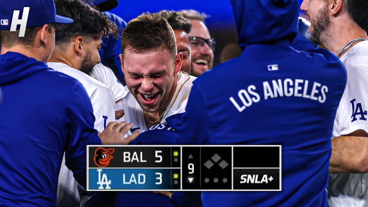 БЕЗУМНАЯ победа Dodgers над Orioles! ПОЛНЫЙ 9-й иннинг 😱