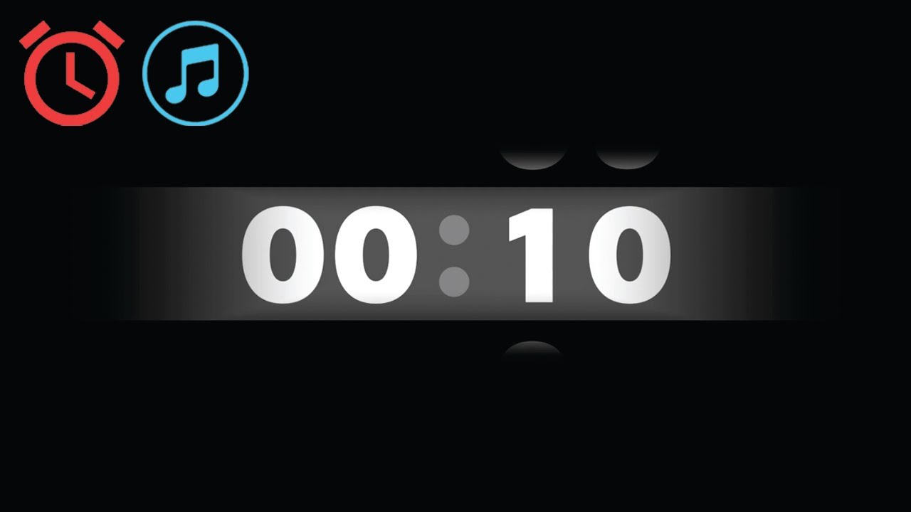10 Seconds Digital Countdown Timer | Clock Sound & Background Music