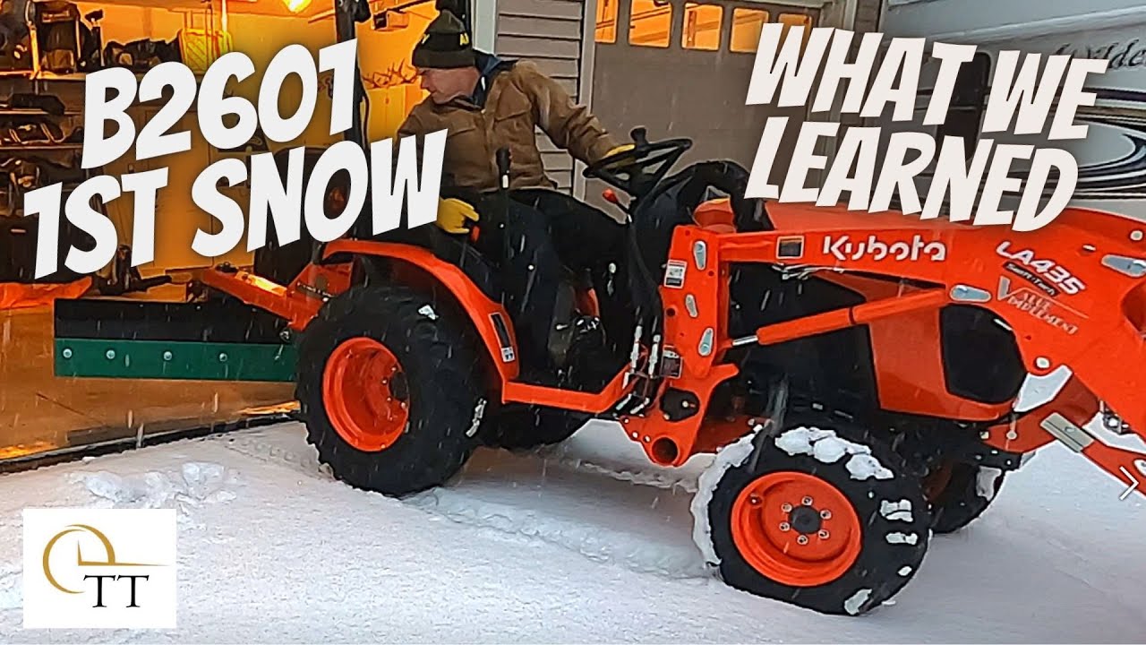 #74 Kubota B2601 Задний отвал для уборки снега Land Pride RB 1672 Часть 1