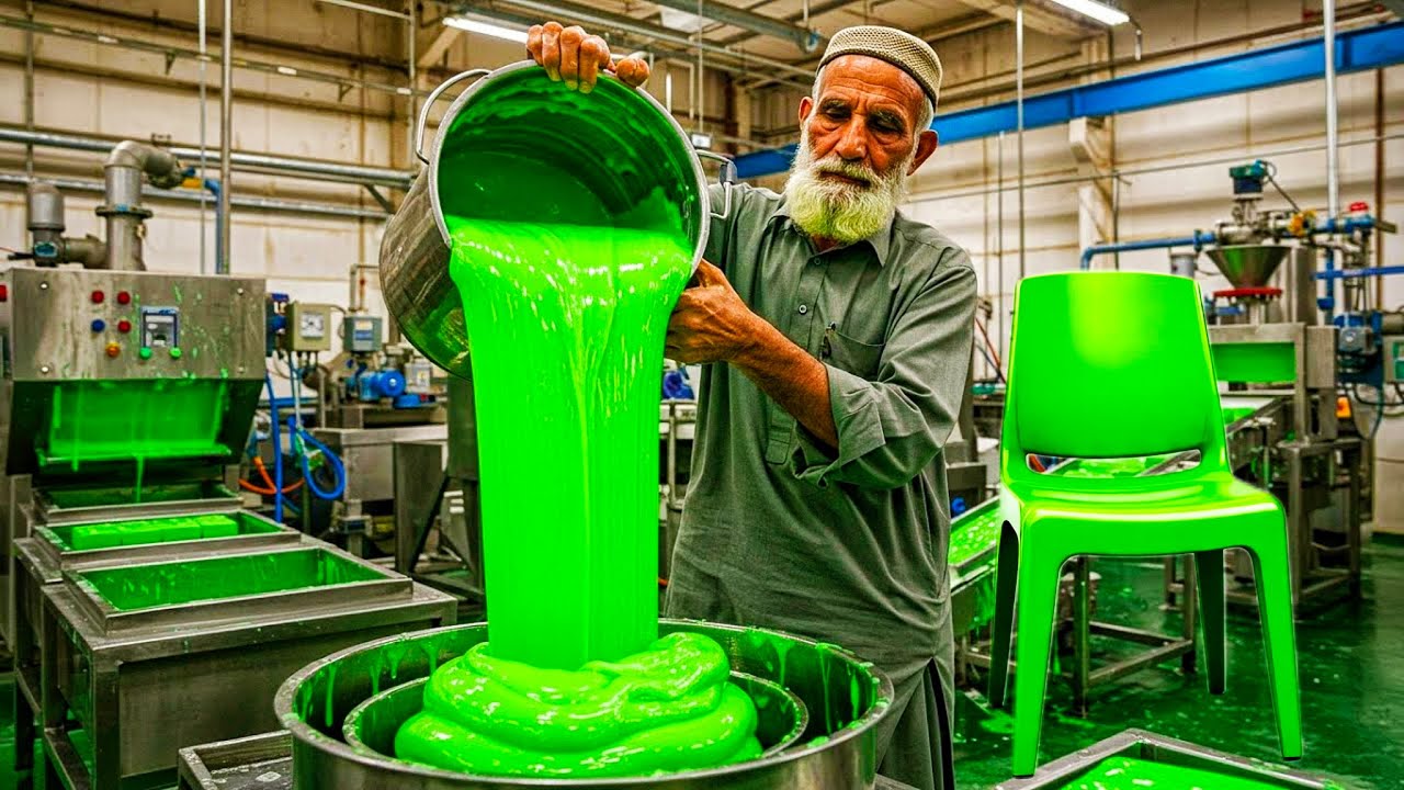 How Waste Polythene Gets a Second Life as Stylish Plastic Chairs|Amazing Recycling Of Polythene bags