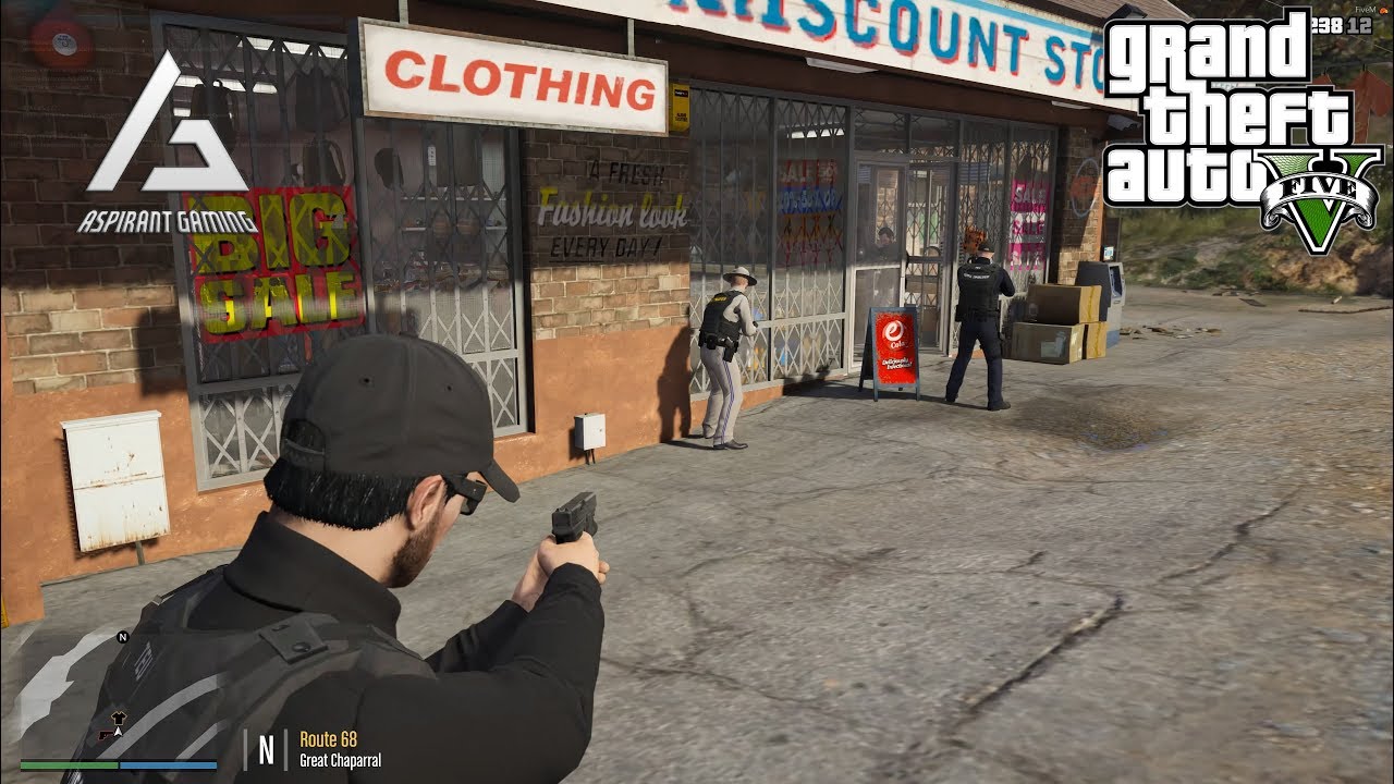 GTA 5 Roleplay - ARP - #42 officer Hits Panic Button!