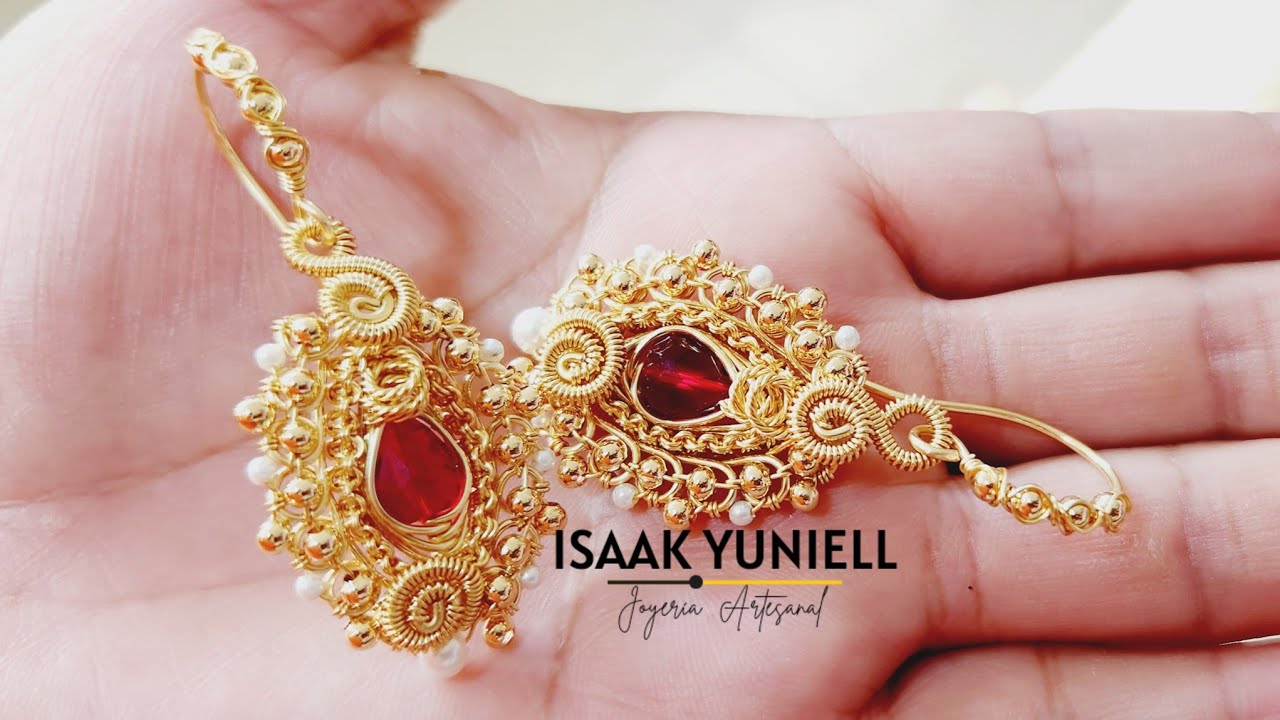 ARETES EN JOYERÍA FINO EN ALAMBRISMO