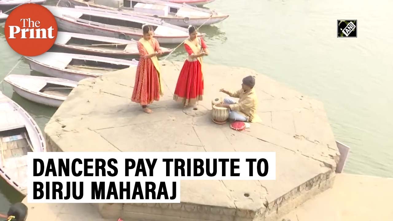 Kathak dancers pay tribute to Pandit Birju Maharaj at Ganga ghat in Varanasi