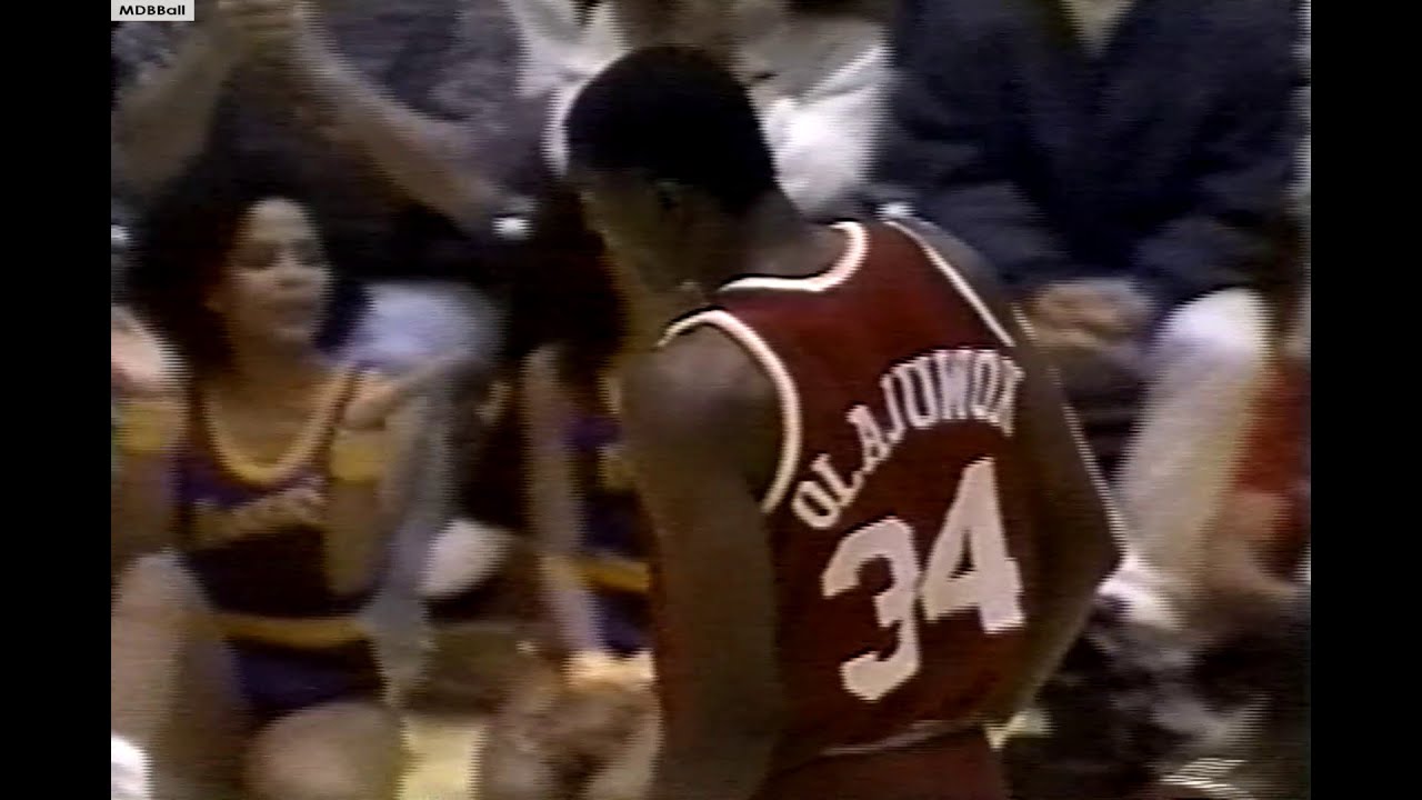 Hakeem Olajuwon's Defense On The Lakers 1990 Playoffs R1 Game 1 NBA On TNT