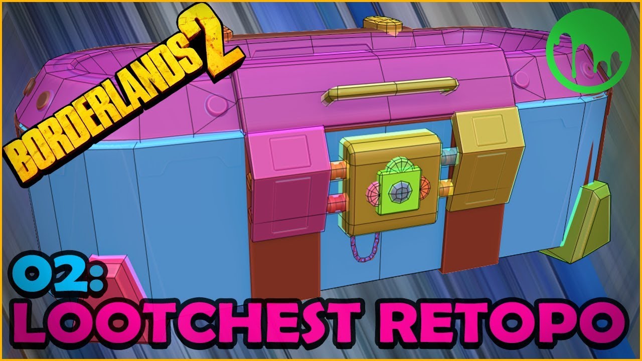 Borderlands Loot Chest: Retopology in 3d Coat [02]