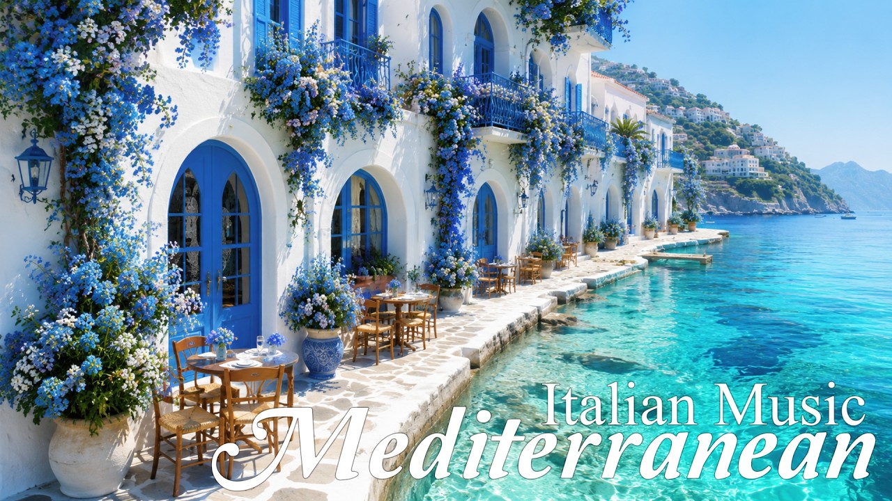 Summer Morning in Italy ☀️ Mediterranean Music | Amalfi Coast, Lake Como & Coastal Life 4K