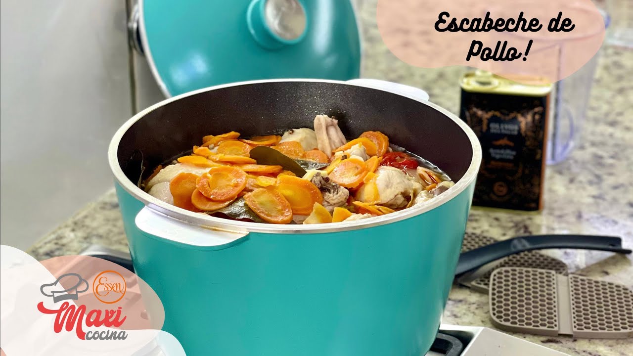 Escabeche de pollo en la pucherona Essen - Olla de 8,8 Litros essen
