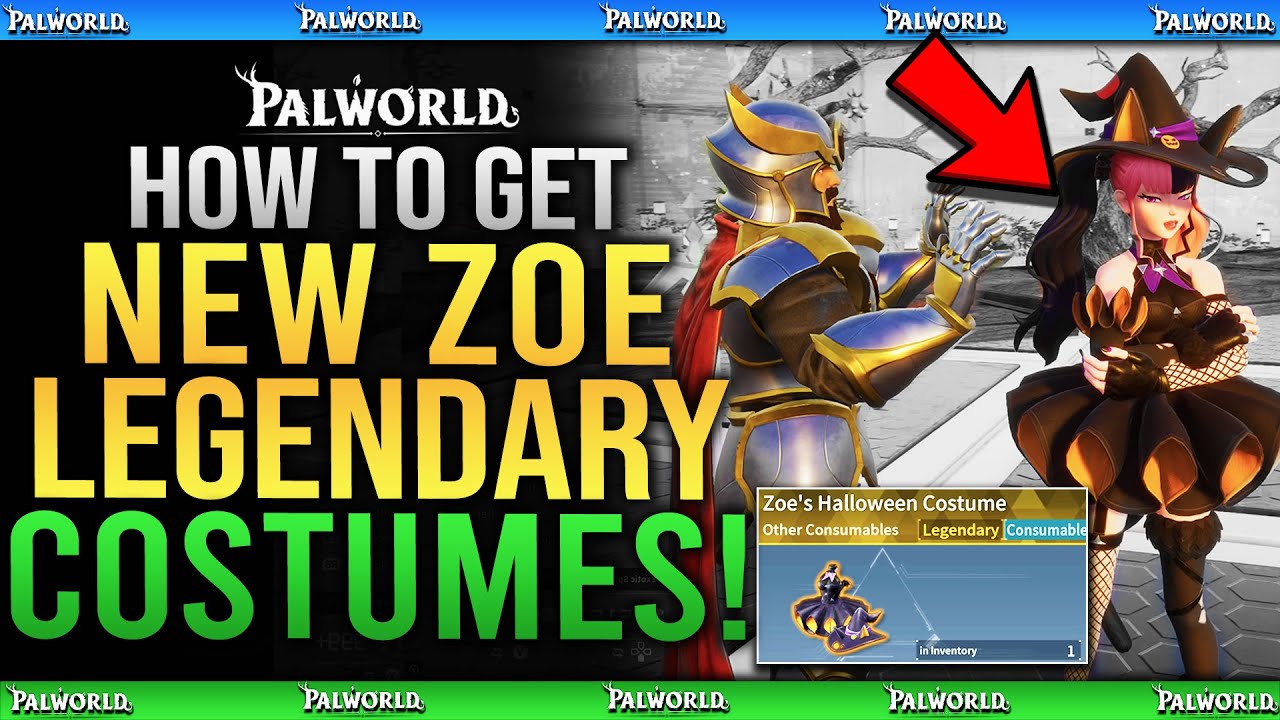 Palworld - How To Get NEW LEGENDARY Zoe & Grizzbolt Halloween Costume / Skin Guide