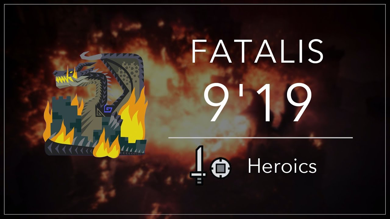 MHWI PS4 | ミラボレアス 片手剣ソロ 9'19 (火事場)