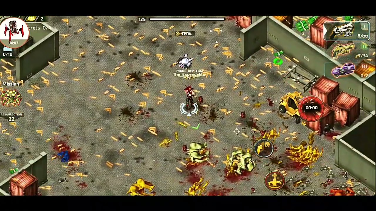 Alien shooter World pugatory misson 14 squad cùng tansv 